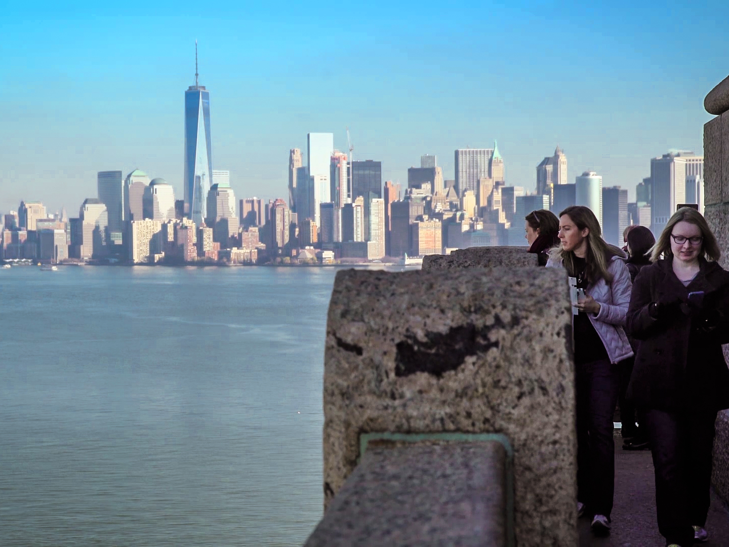 View from the pedestal at the Statue of Liberty