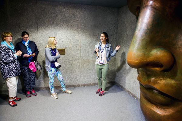 Inside the Statue of Liberty Museum